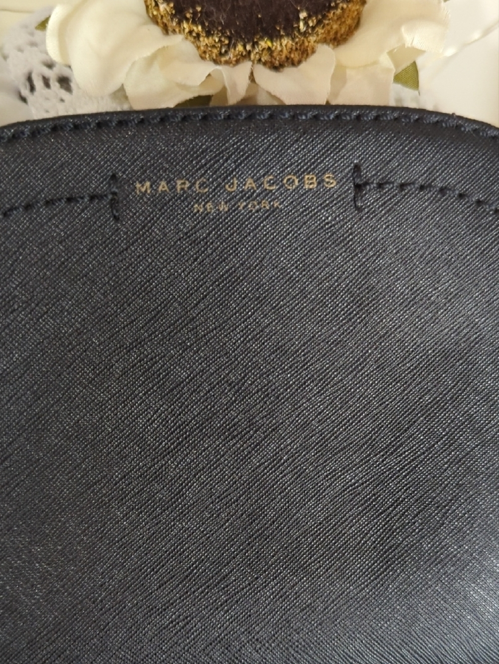 Marc Jacobs Black Leather Dome Crossbody with Gold Hardware - Picture 2 of 11